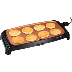 Hamilton Beach - Durathon Reversible Ceramic Griddle - Black