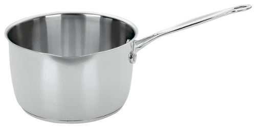 Cuisinart - Chef's Classic Cook-and-Pour 3-Quart Sauce Pan - Stainless-Steel